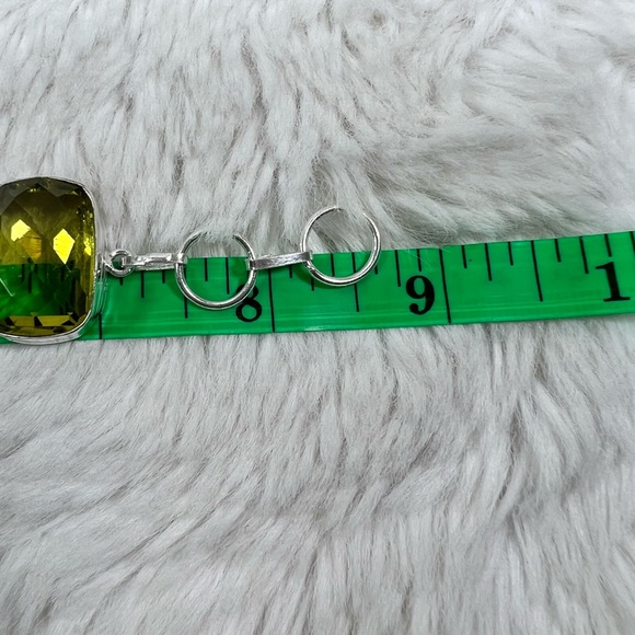 🍋 Lemon Topaz Big 925 Necklace & Bracelet - Picture 7 of 8